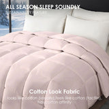 Pink plus-size comforter for all seasons, perfect for cozy bedrooms, luxurious hotel rooms, single, 19409757