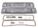 Aluminum Short Finned Valve Covers w/Gaskets Fit for 1958-1986 Chevy SBC 283-400 49439907