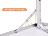 6ft Rectangle 3Fold Top Outdoor Folding Table, Aluminum Frame, 50kg Load 57212953