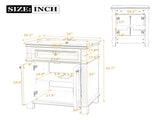 24'' Vintage Elegance Bathroom Cabinet Soft Closing Doors and Adjustable Shelf, Bathroom Vanity N710P446530K
