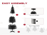 6 foot black Christmas tree with bracket 67291685