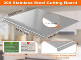XXL 304 Stainless Steel Cutting Board Anti-Slip & Mildew-Proof! No More Moldy Wooden Boards, 33766422