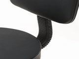 Adjustable Salon Stool with Back, 360&deg Swivel Round Beauty Stool, Height 19-25 Inch, Black 77895259