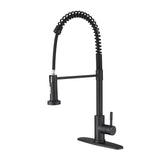 Pull down Single Handle Spring Kitchen Faucet W2287141946