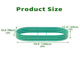 Galvanized Raised Garden Bed 6x3x1ft - Heavy Duty Metal Planter Box for Vegetables, Herbs & Flowers, W840P499234
