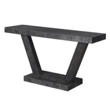 60 Inches Vintage Distressed Wood Entryway Bench with 2-Tier Solid Wood Veneer Storage Cabinet, 59018990