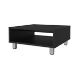 Avondale Coffee Table in Melamine with Open Storage, Black B128P244984