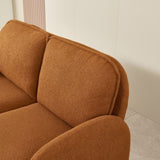 59" Sofa Small Couch for Living Room, Sherpa Fabric Upholstered Sofa Couch, Small W1765P172415