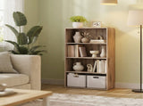 4-Tier Freestanding Bookcase with Open Shelving, Milk Mocha 50380631