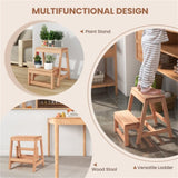 2-Tier Foldable Step Stool - 550 lbs Total Capacity, Multipurpose 74991650