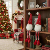 2PCS Set Christmas Gnomes 4.7x4.3x20.1in Indoor Outdoor Holiday Decorations for Party Cute Tabletop 91108827