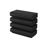 8 Drawer Dresser for Bedroom, Black Dresser No Handle, Modern 8 Chest of Drawers with Wide Storage W757P235733
