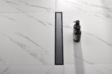 28 Inches Linear Shower Drain with Removable Cover, 304 Stainless Shower Drain Included Hair W92891545
