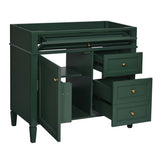36'' Bathroom Vanity without Top Sink, Modern Bathroom Storage Cabinet with 2 Drawers and a Tip-out N710P186084F