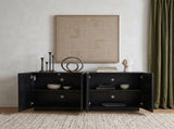60'' Mid Century Sideboard Buffet Cabinet with 3D,Kitchen Storage Cabinet Credenza with 4 W2263P500188