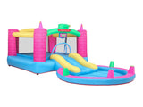 Inflatable Bounce House, Climbing Wall, Large Jumping Area, Ideal Kids Jumper 65557388