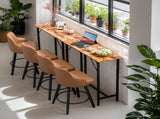43-Inch Bar Table - 209 lbs Capacity Pub Height Table with Durable MDF Top & Metal Frame, 83828257