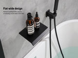 Male NPT Faucet with Hand Shower, Matte Black Waterfall Bathtub Shower Faucet Set, Wall Mount T3177P272087