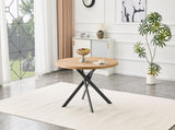 Round Foldable Dining Table for Small Spaces - MDF Material, Perfect for Dining Room, Tea Room & W3493P462093