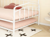 Fox Twin Daybed with Twin Trundle, White B083P154255