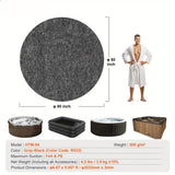 ZNTS 80 Inch Diameter Round Hot Tub Mat, Extra Large Inflatable Hot Tub Pad, WSlip-Proof Backing, 44525460