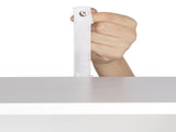 One Door & Three Layers Bathroom Cabinet White 99595390