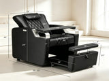 PVC Electric Reclining Black Pedicure Chair 09873135