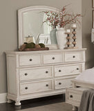 Antique White Finish1pc Dresser of 7 Drawers Traditional Design Hidden Drawer Classic Bedroom B011P183412