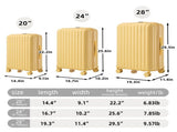 20"/24"/28" 3 pcs/set in ABS Spinner Wheel Luggage, Carry on Suitcase, with Cup Holder & USB Port & 33263068