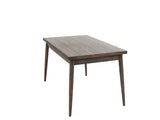 Contemporary Walnut Finish 1pc Dining Table Only Solid wood Rectangle Table Melamine MDF Dining Room B011P203548