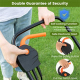10 ampere 13 inch electric rope lawn mower with dual safety switches -Green 60277604