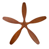 New Model 60 Inch Ceiling Fan With 5 Solid Wood Blades Remote Control Reversible DC Motor For Living W2991P343746