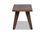 Capri 35.5" Solid Red Oak Wood Bench, Dark Brown Red Oak B2719P395570