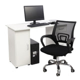 ZNTS [Old code:04429348]One Door Four Drawers Computer Desk White 47963814