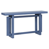U_STYLE 59.1'' Painted Entryway Table Pine Veneer,Unique Triple Rectangle Design Console Table N711P230809V