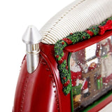 11.3x4.4x8"H Christmas Plastic/Resin Camper With Mr & Mrs Santa Tea Time Led/Water Spinning/2 Way W2078P254693