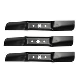 Set of 3 Mower Blades Fit for 50" Lawn Tractor and RZT Mowers Cub Cadet 942-05052A 66186659