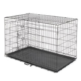 ZNTS 48" Pet Kennel Cat Dog Folding Steel Crate Animal Playpen Wire Metal 17814594