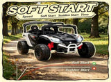 White 12V Electric Kids UTV Ride On Truck Battery Powered with Rear Suspension, Parental Remote for 64266350