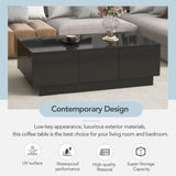 ON-TREND Coffee with 2 large Hidden Storage Compartment, Extendable Cocktail WF303591AAB