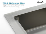 Kitchen Sink 30" x 22" Multifunctional Overmount Workstation Kitchen Sink S304 Stainless Steel T3177P286039
