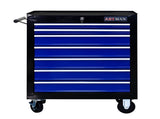 7 DRAWERS MULTIFUNCTIONAL TOOL CART WITH WHEELS-BLACKBLUE 36619342