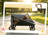 Gray Heavy Duty Dog Stroller Up to 66 LBS, All-Terrain Suspension for Backyard & Park Use 48550082