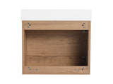 18'' Floating Wall-Mounted Bathroom Vanity with White Resin Sink & Soft-Close Cabinet Door W999P180170