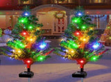 Solar Christmas Tree Outdoor Decor, Waterproof Solar Xmas Decorations Garden Stake Lights, 97560941
