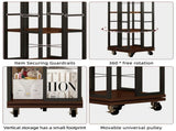 5 Tiers Rotating Bookshelf, Corner, 360 Display Wood Spinning Bookshelves, Floor Standing W2641P399191