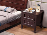 2pcs Country Style Two-Tier Night Tables Large Size Grown 79636356