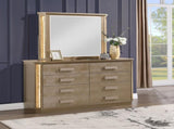 Medusa Dresser Made with Wood in Gold Finish B009139109