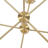 8-Light Metal Chandelier with Globe Bulbs B035P264529