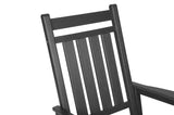 All Weather Rocking Chair Set with Side Table, 3-Piece Rocking Chair Set, Grey W2103P278566